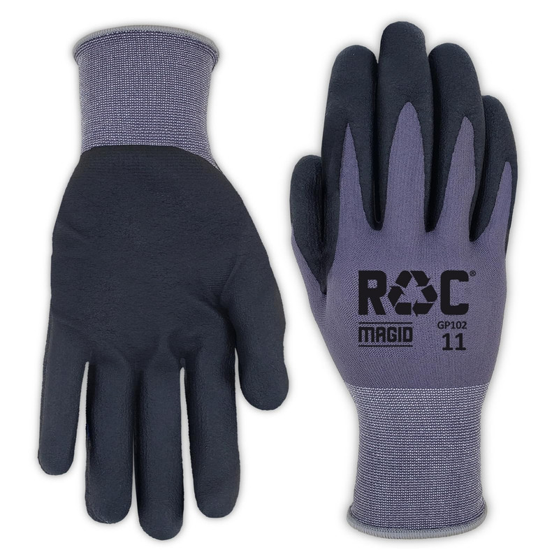 Magid Roc Foam Nitrile Palm Coated General Purpose Work Glove 12 Pairs Size