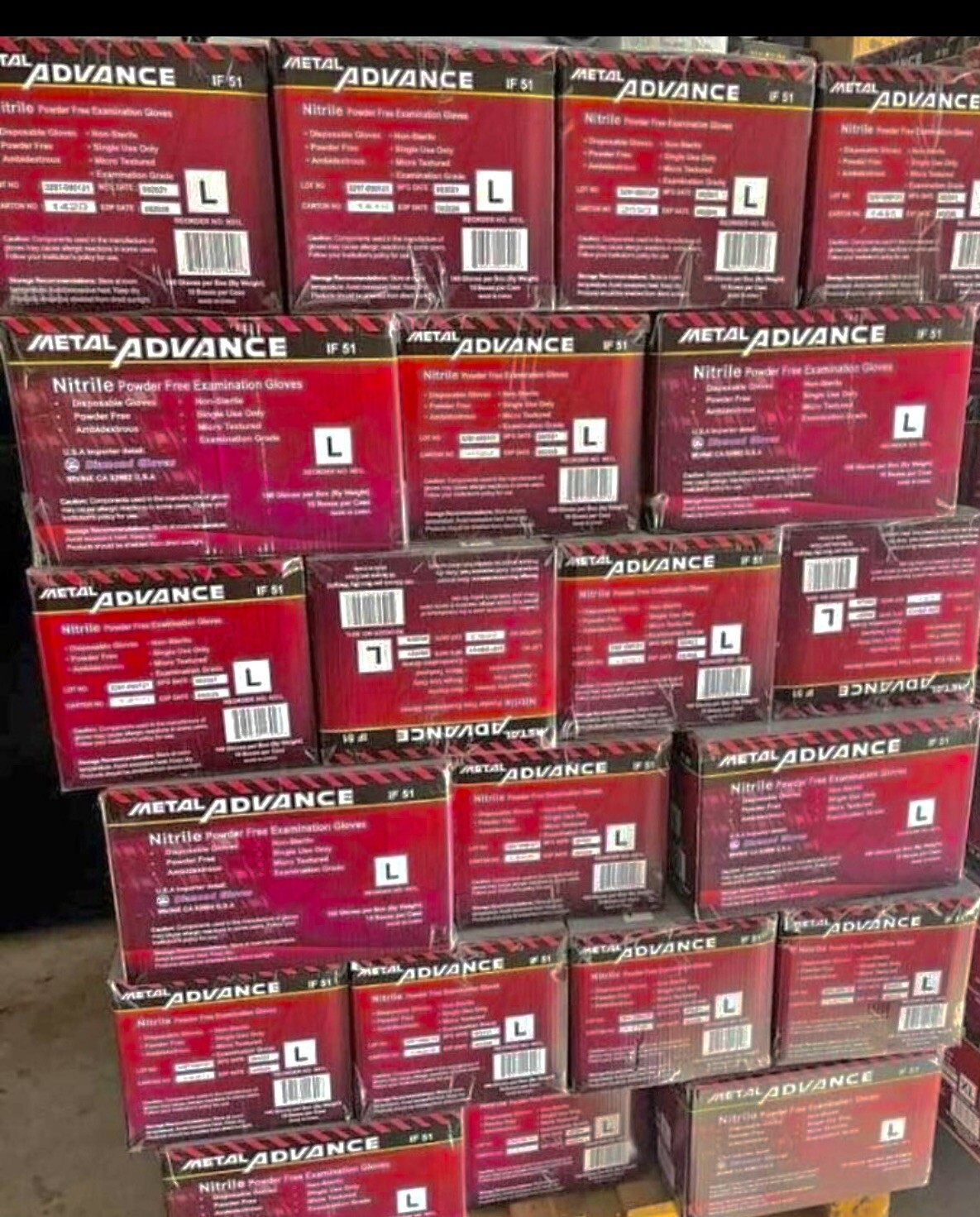 5 Mil Black Nitrile Disposable Gloves (Powder Free)Case 1000 PC S M L XL