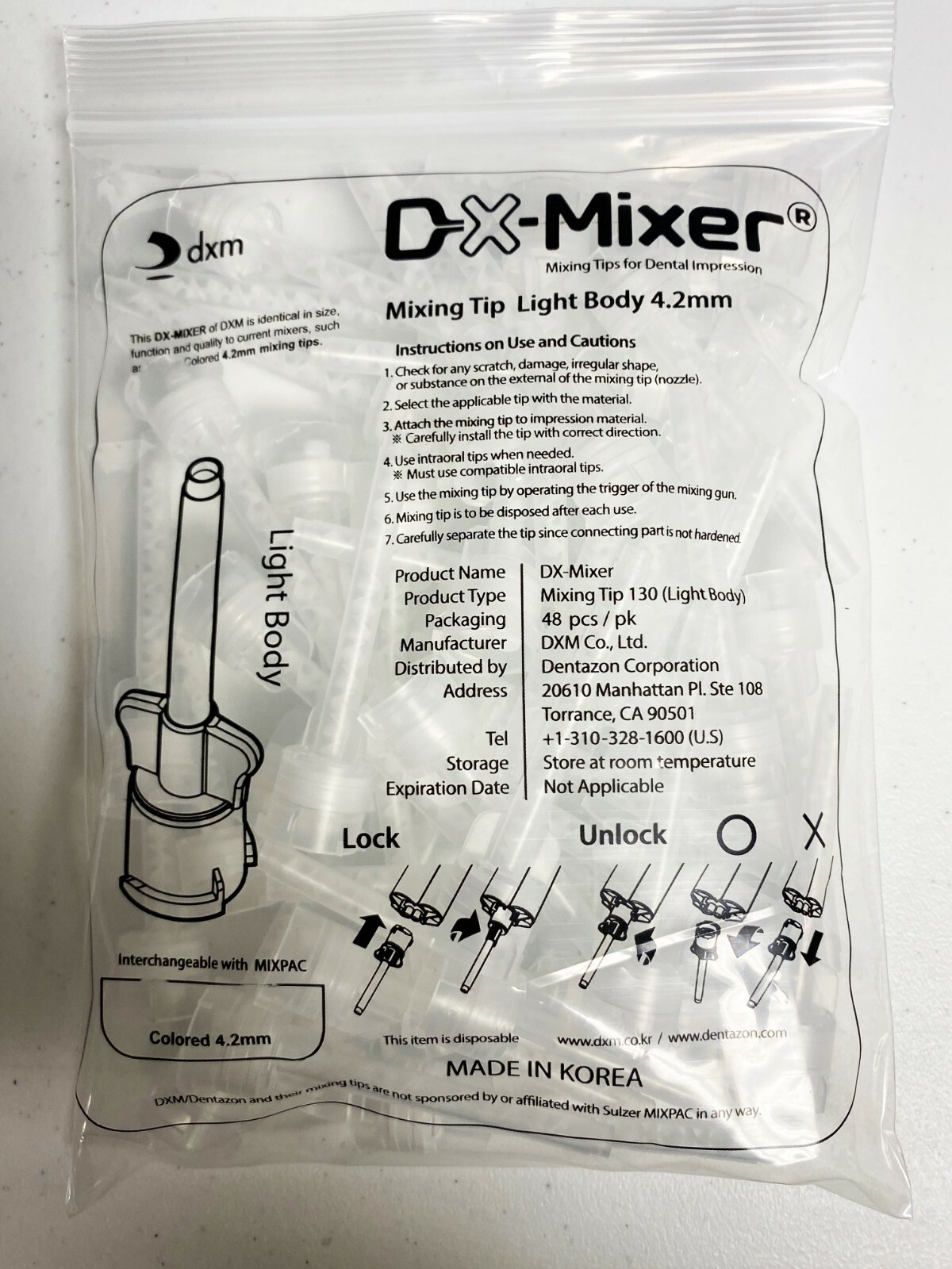 48pc Light Body Dental Mixing Tips Impression + 50pcs intraoral tip DX-Mixer®
