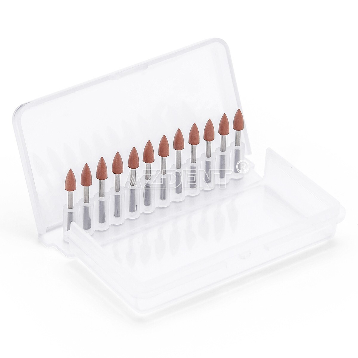 12pcs Dental Polishing Polishers Bur FG 1.6mm Mini Points Brownie Friction Grip
