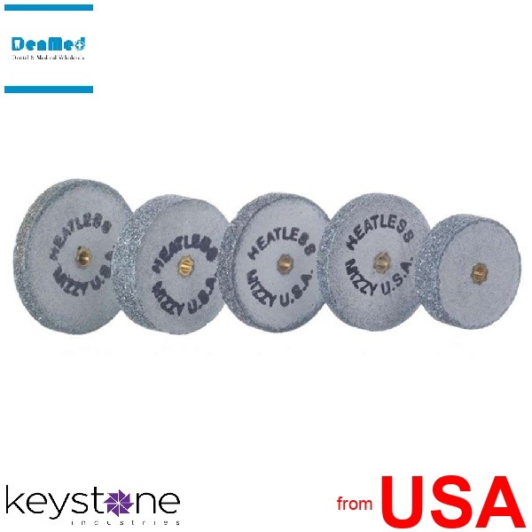 KEYSTONE Mizzy Heatless Wheels 5pk Regular Grit #1 3/16 x 1in ( 4.8mm x 400150