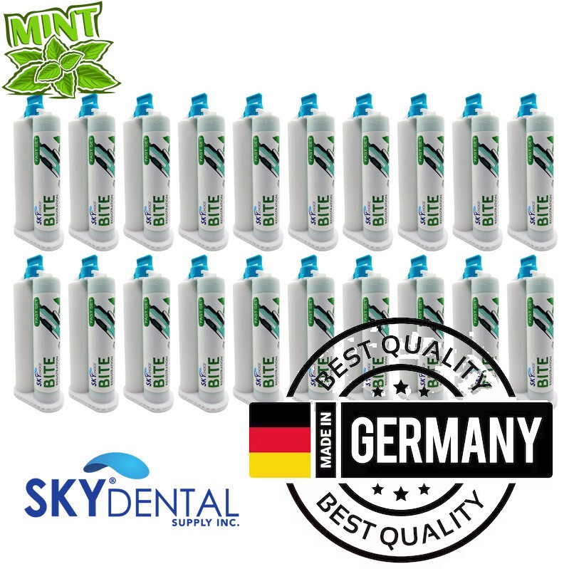20x50ml Dental Bite Registration Impression Material Fast Regular set Mint