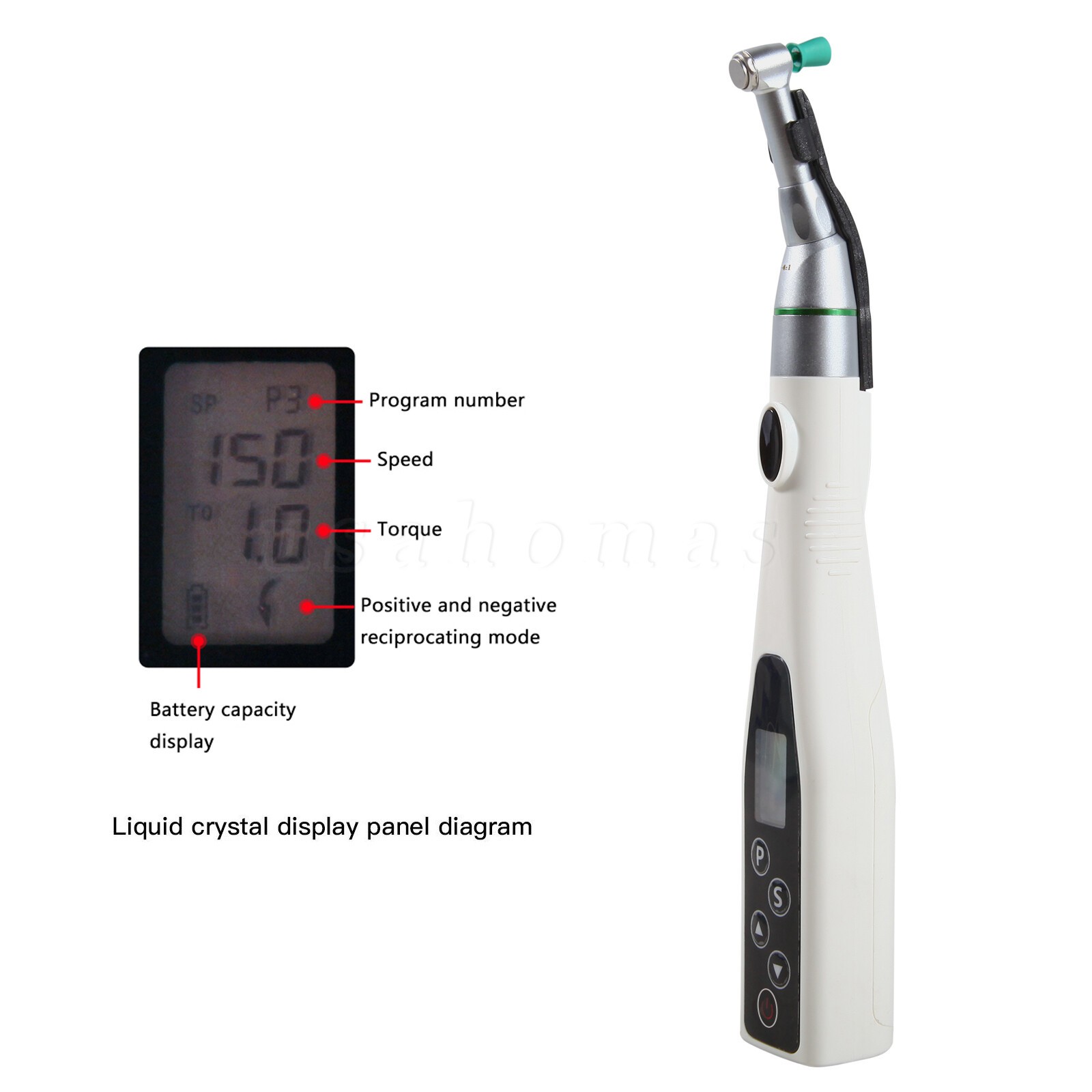 Dental LED Polishing Grinder Motor 4:1 contra angle / 100pcs Polishing cups USA