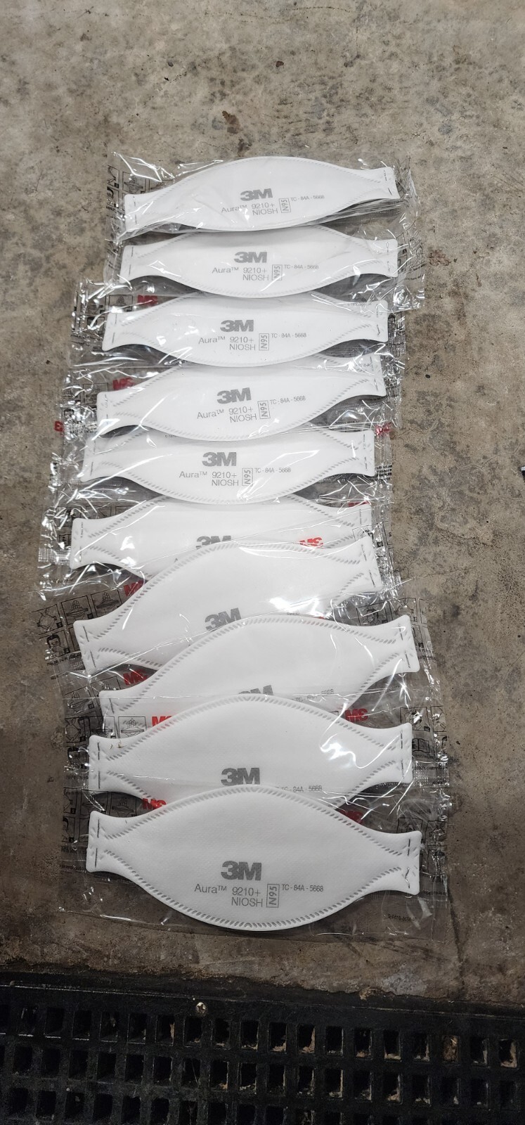3M Aura 9210+ N95 Mask Particulate Respirator Disposable Protective 10 Pack