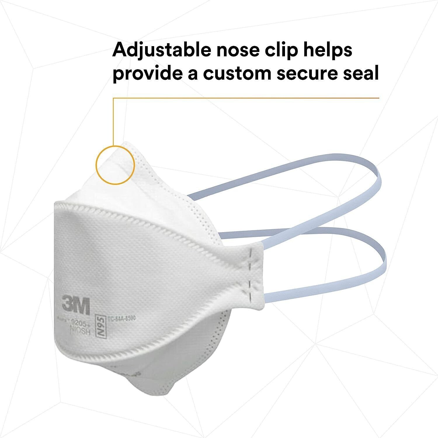 3M Aura 9205+ N95 Particulate Respirator Disposable Protective Mask 50PCS