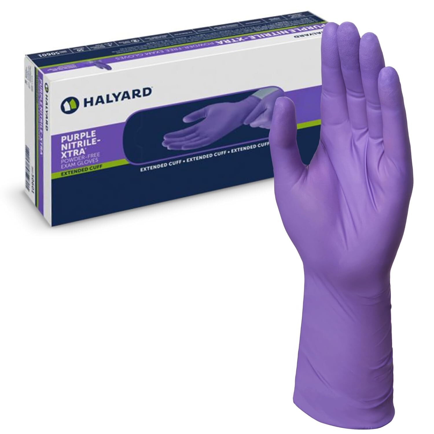 Halyard PURPLE NITRILE-XTRA Sterile Exam Gloves LG 400 gloves/200 pairs #14262