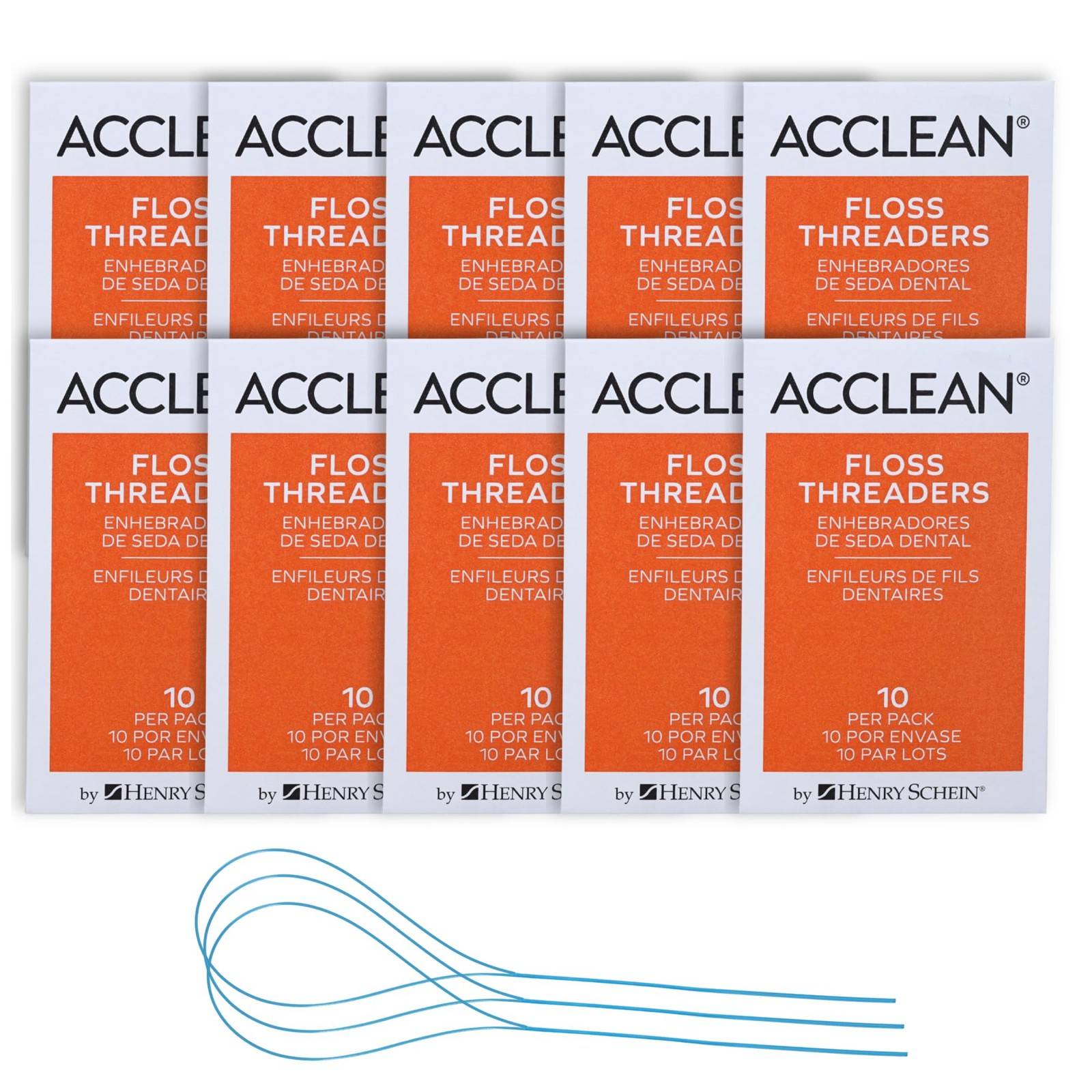 Acclean Floss Threaders, Dental Floss Threaders for Bridges, Orthodontic Appl…