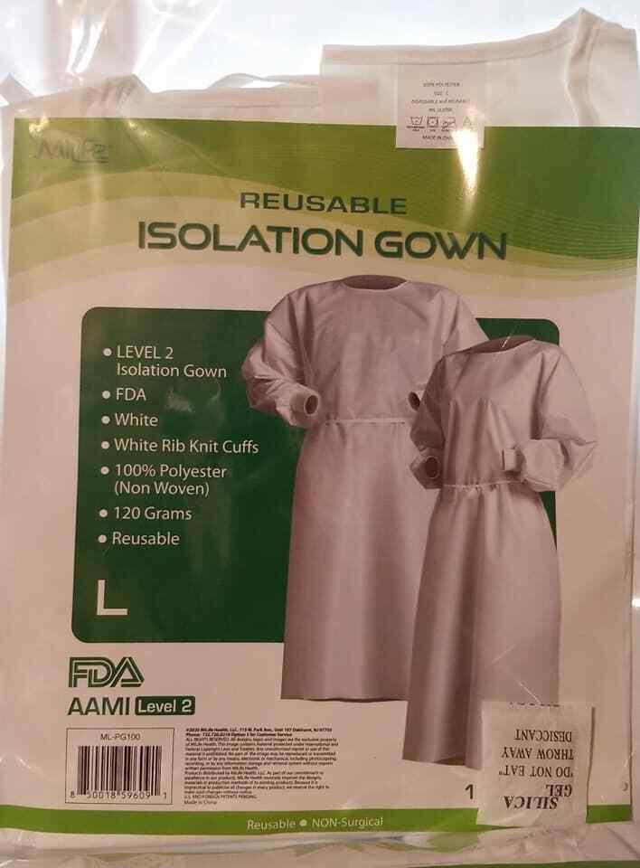 Level 2 Reusable Isolation Gown Size L 1 pc Pack (LOC TUB-90)