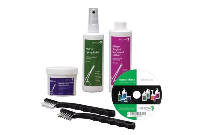 Miltex Instrument Care System Kit: Spray Lube, Cleaner, Stain Remover 3-800