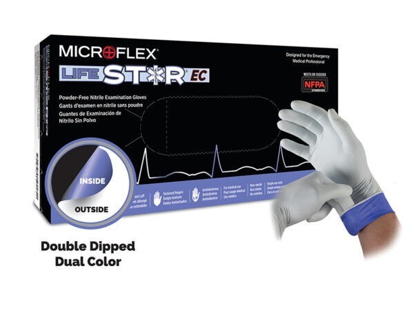 Ansell Microflex Lifestar EC nitrile gloves medium 1000 gloves(10 boxes of 100)