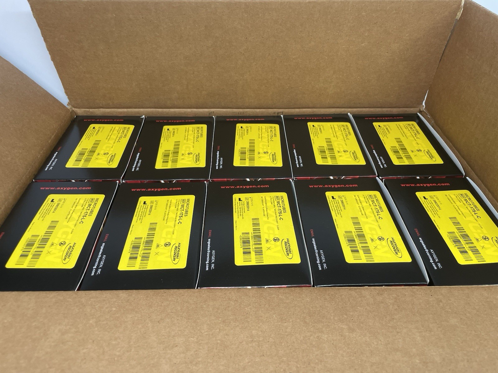 Axygen Maxymum Recovery MicroTubes 1.7mL Clear Case of 2500 MCT-175-L-C