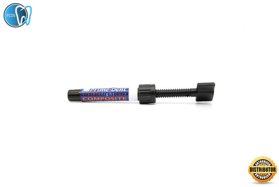 Prime-Dent Dental Hybrid Light Cure Composite 4.5 gm Syringe – (Choose a Shade)