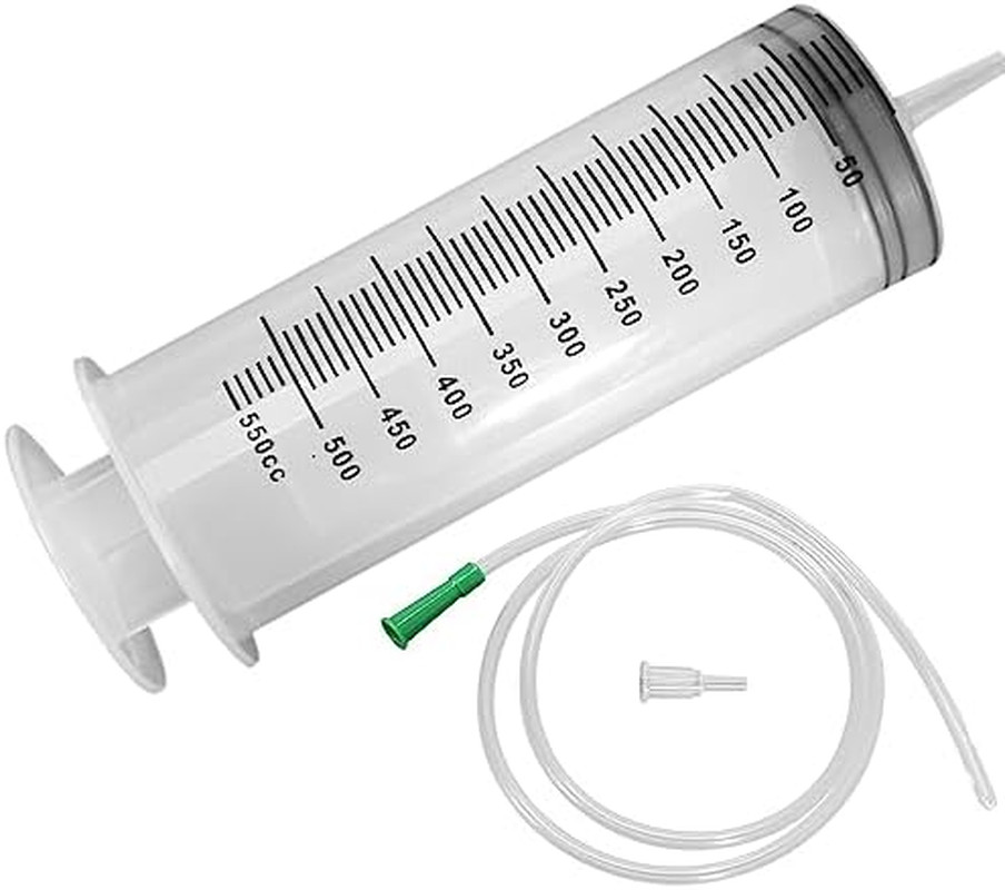 550Ml Large Syringe ,Plastic Syringe with 40 Inches Plastic Tubing for Scientifi