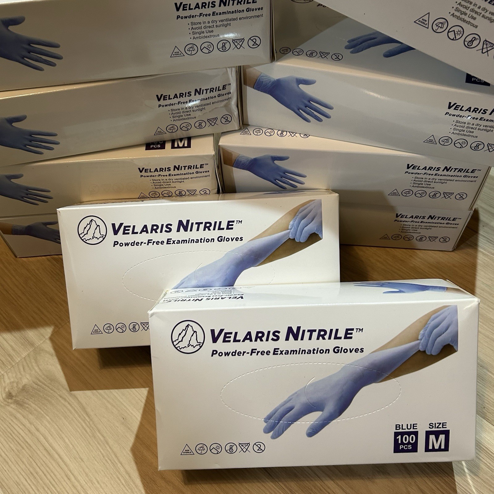 Blue Nitrile Medical Gloves Powder Free Latex-Free Food Grade Disposable Glove