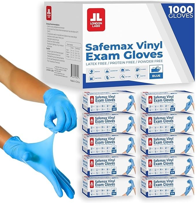 1000pcs Nitrile Medical Disposable Gloves Powder Free Latex Free Food Grade, XL
