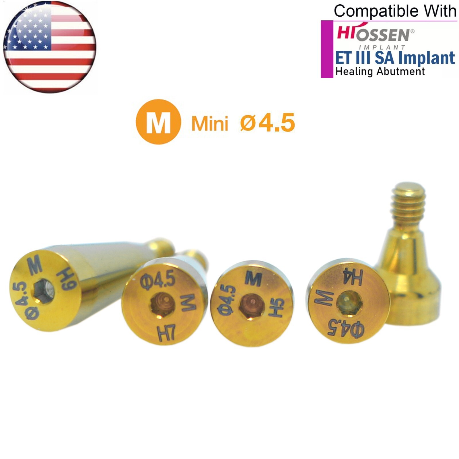 US Dental Healing Abutment Cap Mini Regular Platform fits Osstem Hiossen