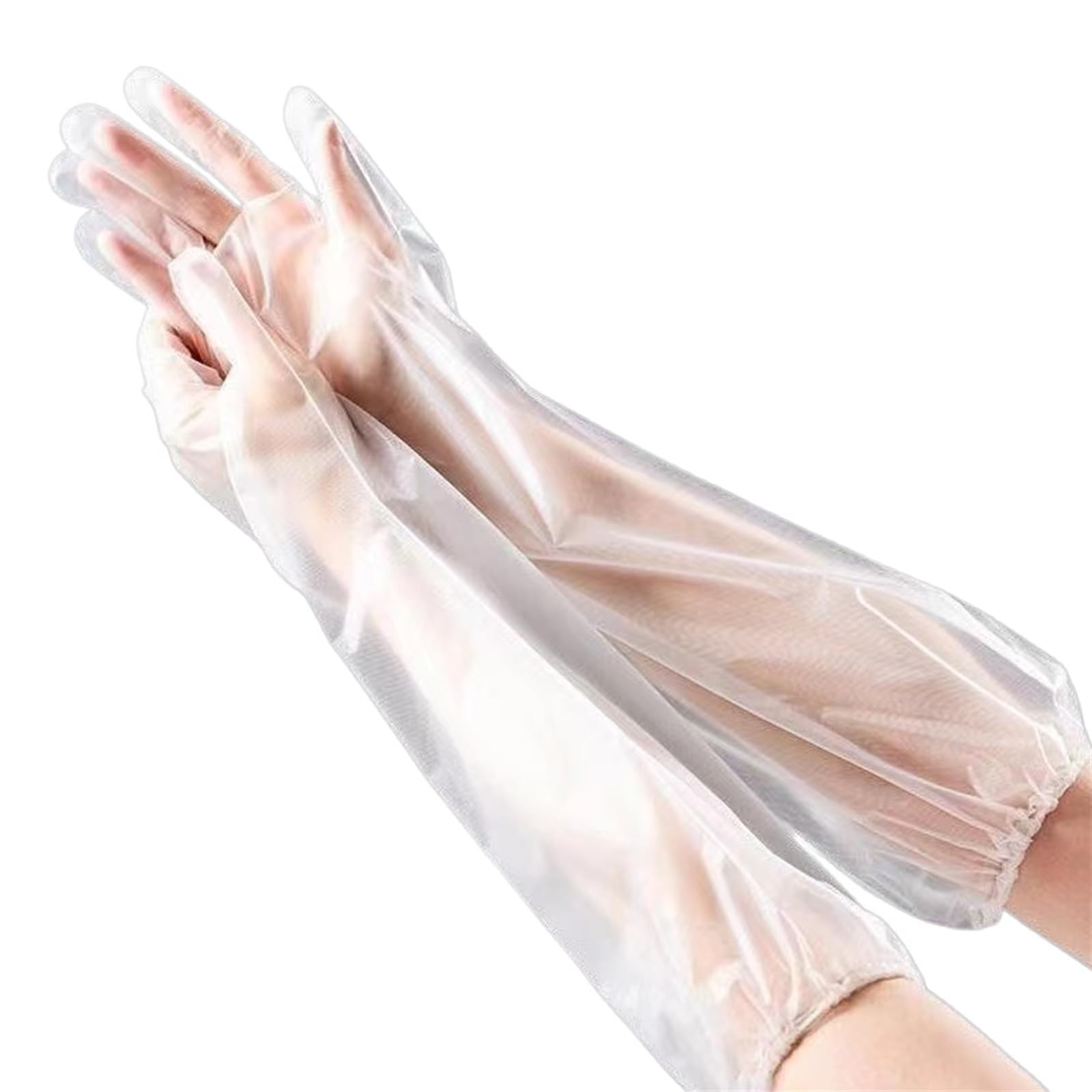 Hipifans Long Sleeve Cleaning Gloves, 10Pcs/Set Reusable & Waterproof Protect…