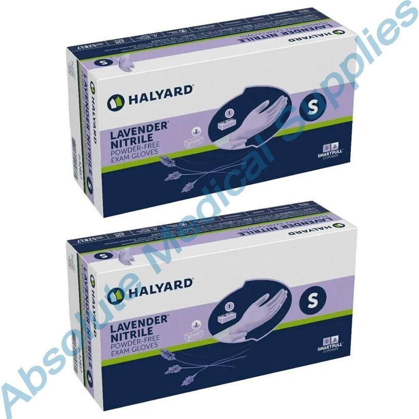*500-Gloves* Halyard Lavender Powder-Free Nitrile Examination Small 52817