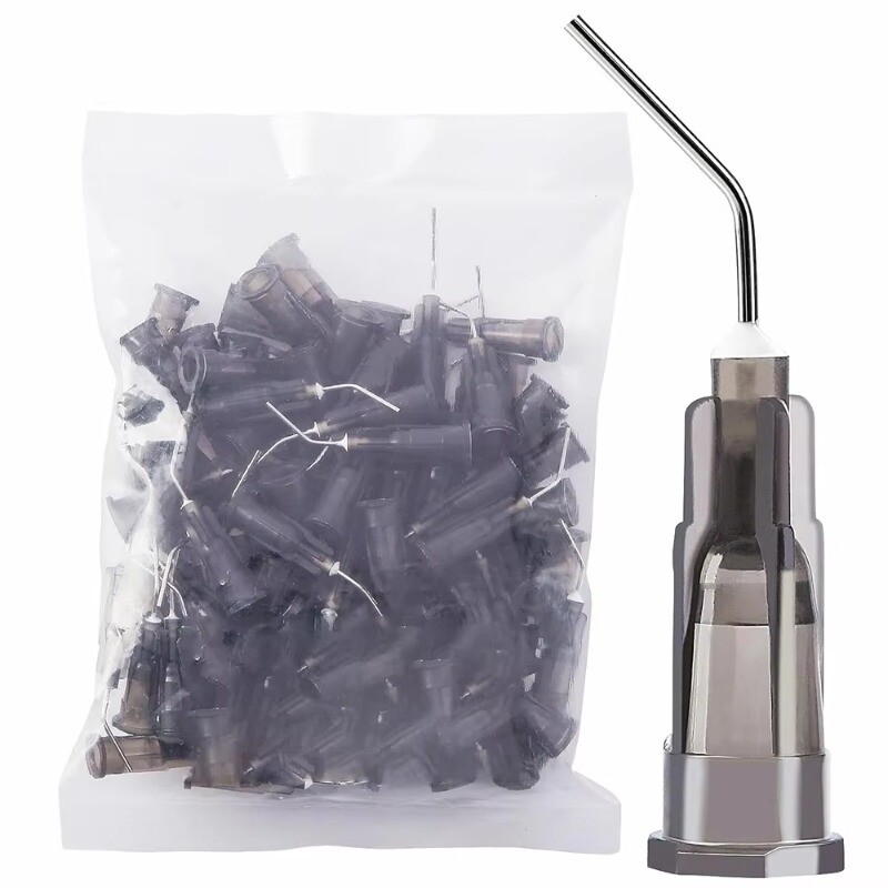 Irrigation Dental Pre Bent Needle Tips For Flow Etch Composite Resin Acid Syring