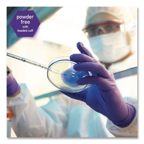 Kimtech PURPLE NITRILE Exam Gloves, Large, 6 mil Thick, 9.5″ Long, 100/Box