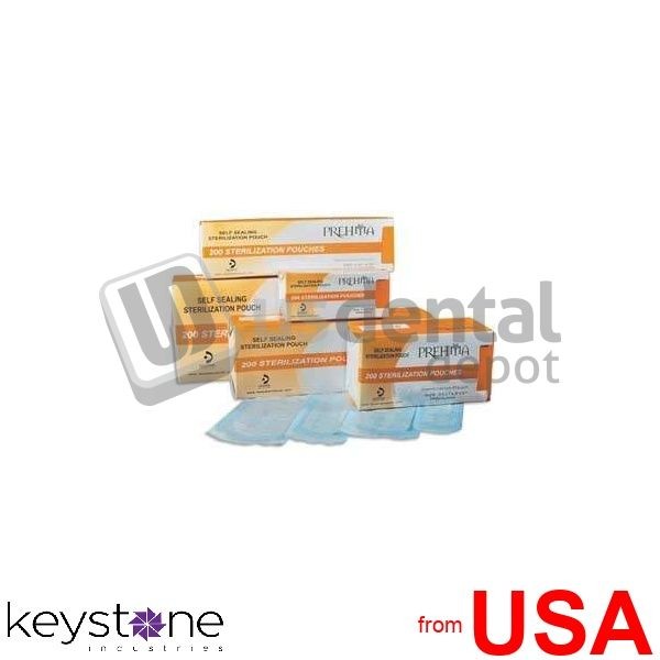 KEYSTONE Prehma 3.50in x 10in Self-Sealing Sterilization Pouch, Paper/B 446131
