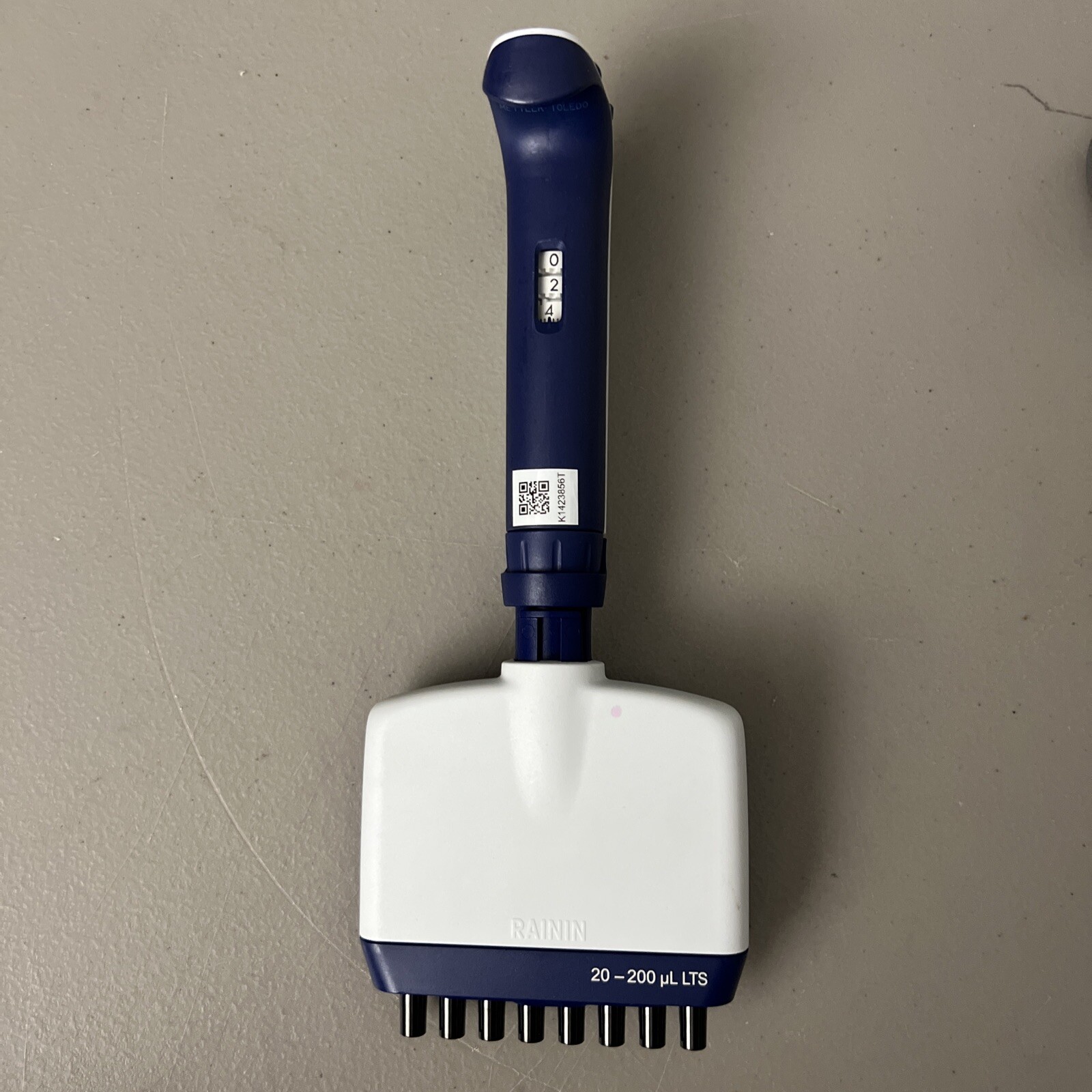 NICE Rainin Pipet-Lite XLS 8 Channel Multichannel L200 20-200uL Pipette LTS TIPS