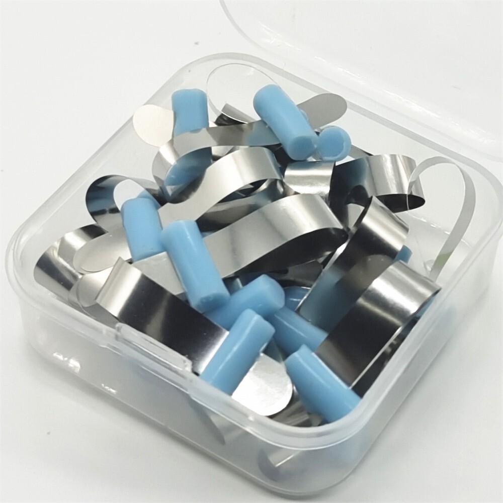 20Pcs Dental Forming Sheet Metal Matrice Matrix Material Retainerless Adult 6mm