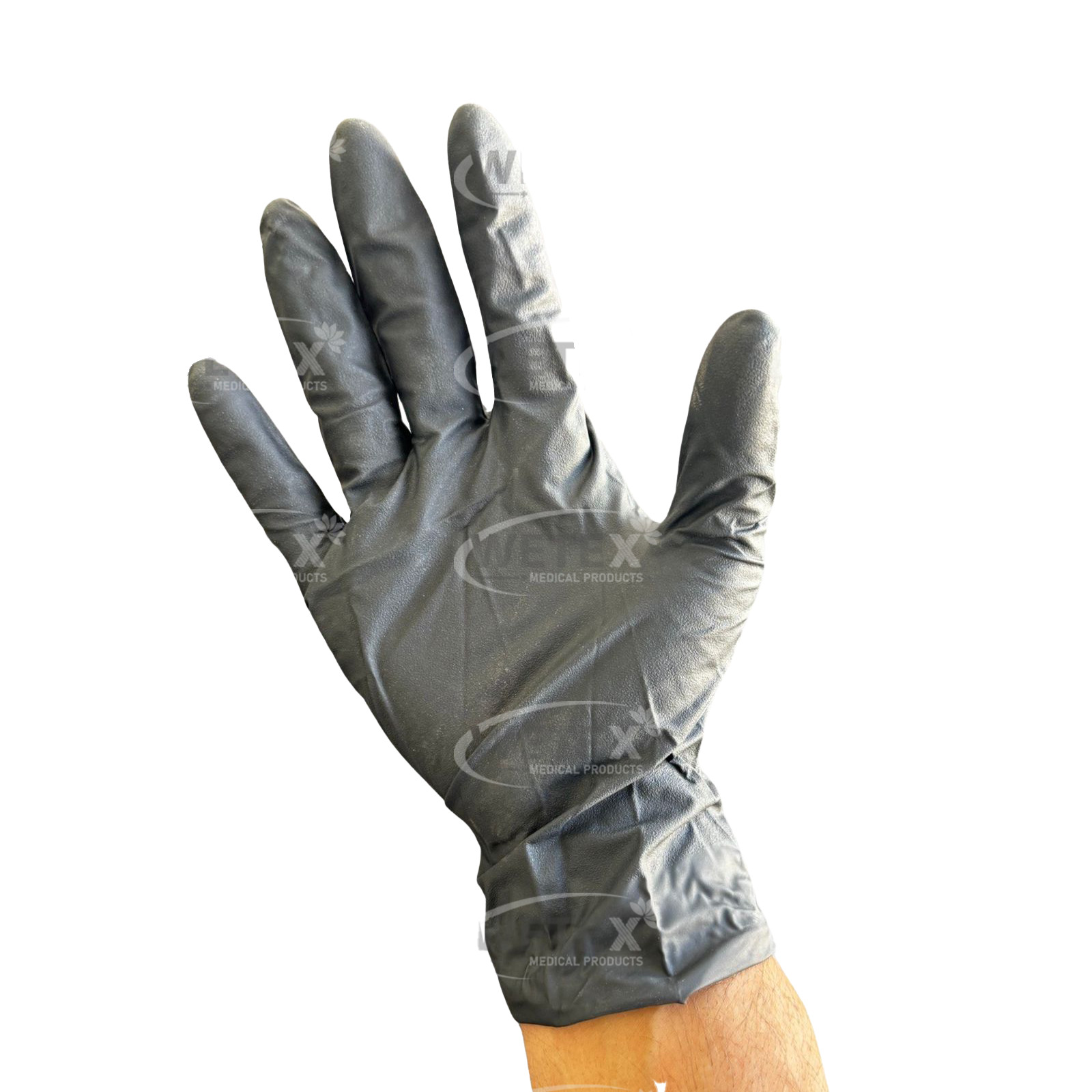 8 Mil BLACK Disposable Nitrile Gloves -Latex & Powder Free
