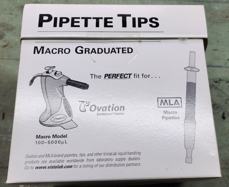 GENUINE VISTALAB MACRO GRADUATED PIPETTE TIPS NO. 9048
