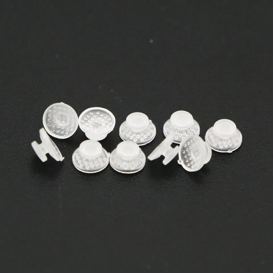 10Pcs/Pack Dental Clear Orthodontic Ceramic Lingual Button Bondable Round Base