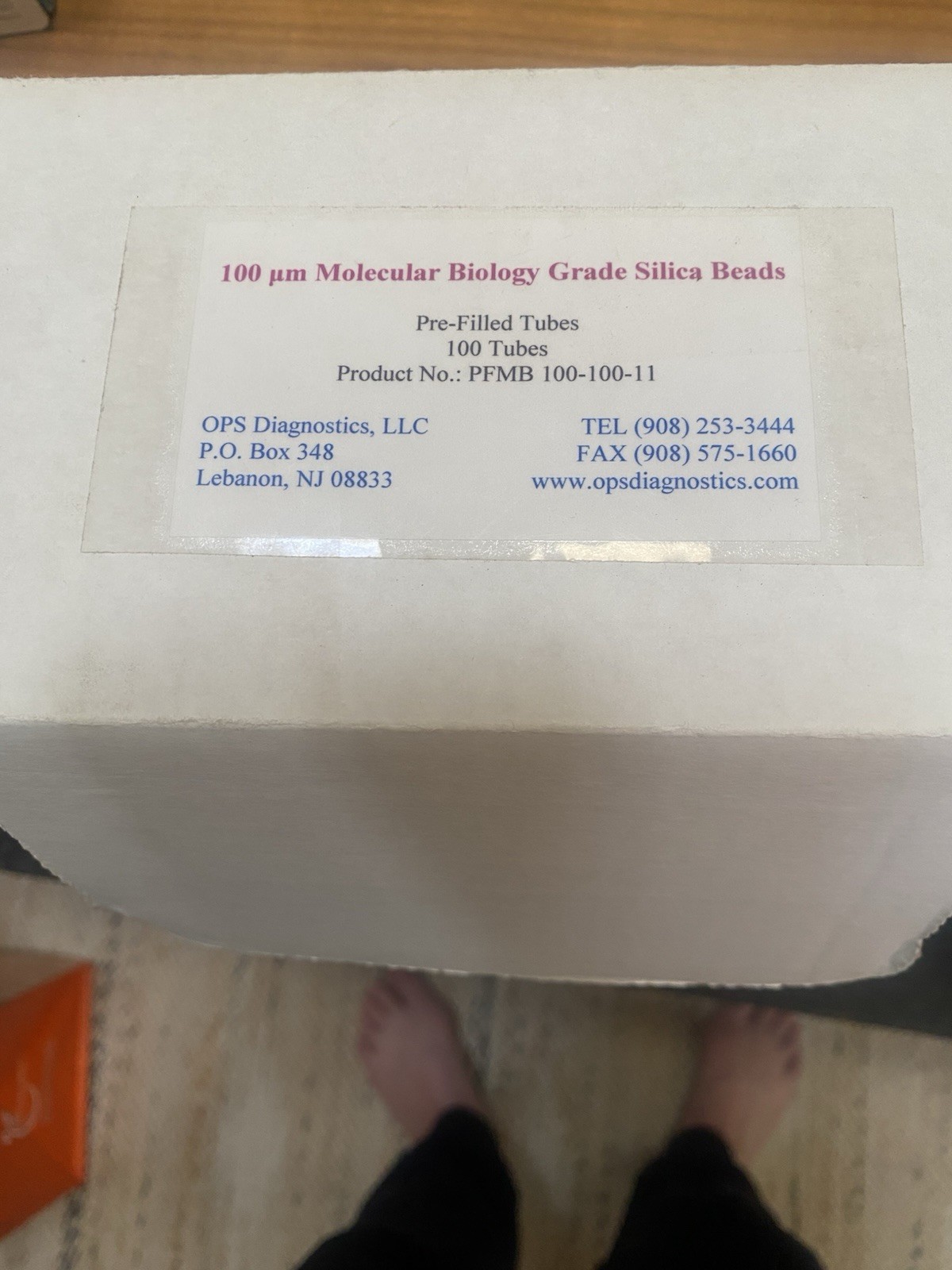 OPS Diagnostics 100 MICRON SILICA BEADS, PRE-FILLED TUBES (100 COUNT)