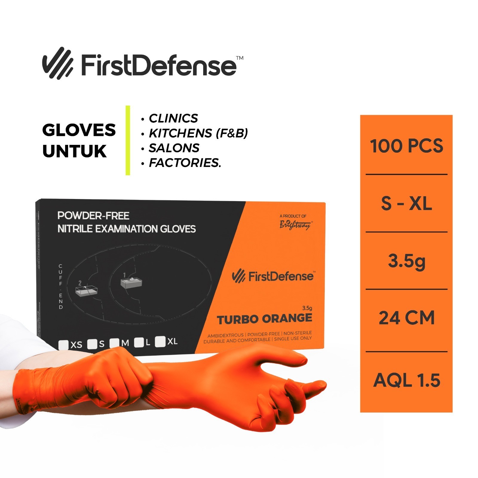 Disposable Nitrile Gloves Powder Free Latex Free Safety Medical Mechanic Use