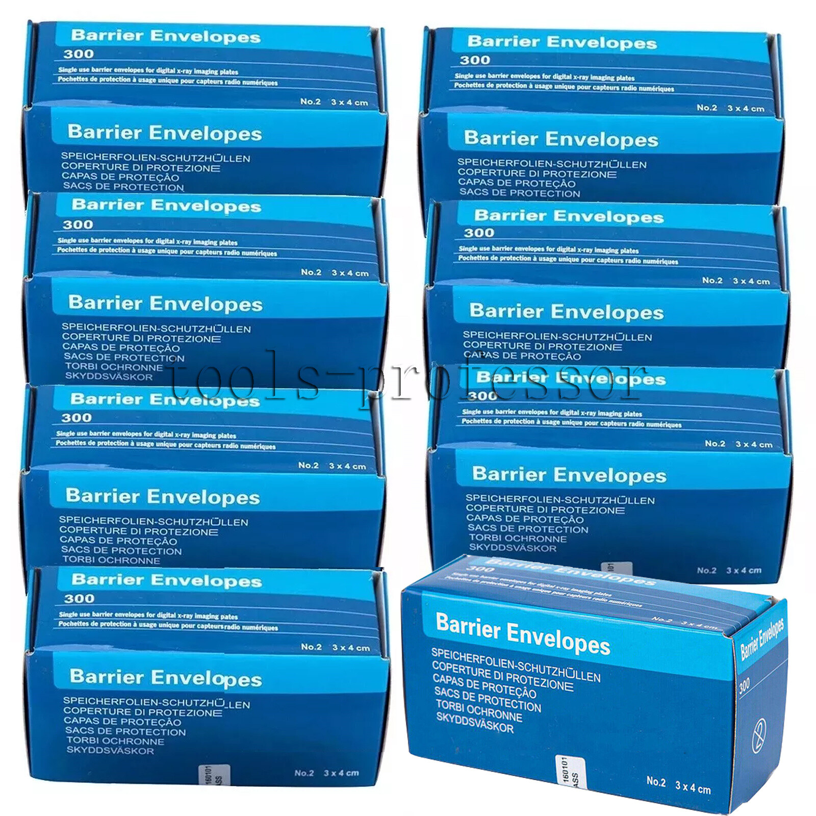 3000PCS Size 2 Dental Digital X-Ray ScanX Barrier Envelopes for Phosphor Plate
