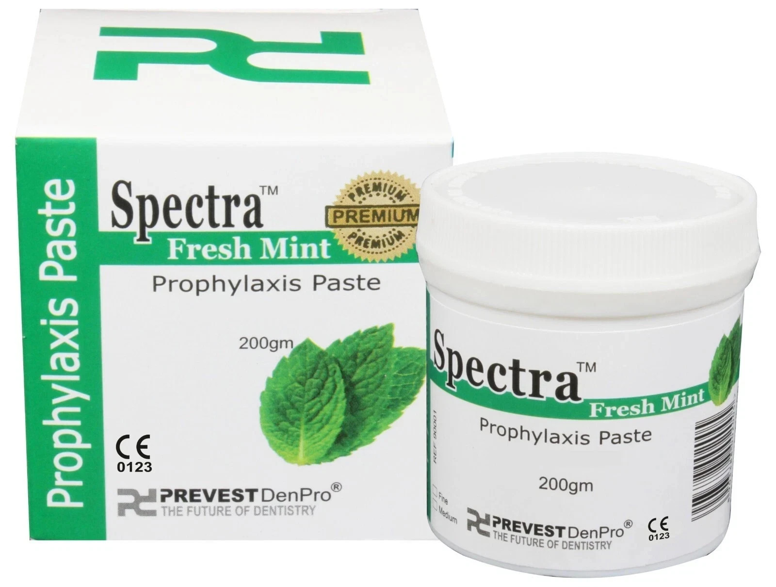 Dental SPECTRA Prophylaxis Polishing Paste After Scaling 200g Jar MINT FLAVOURFS