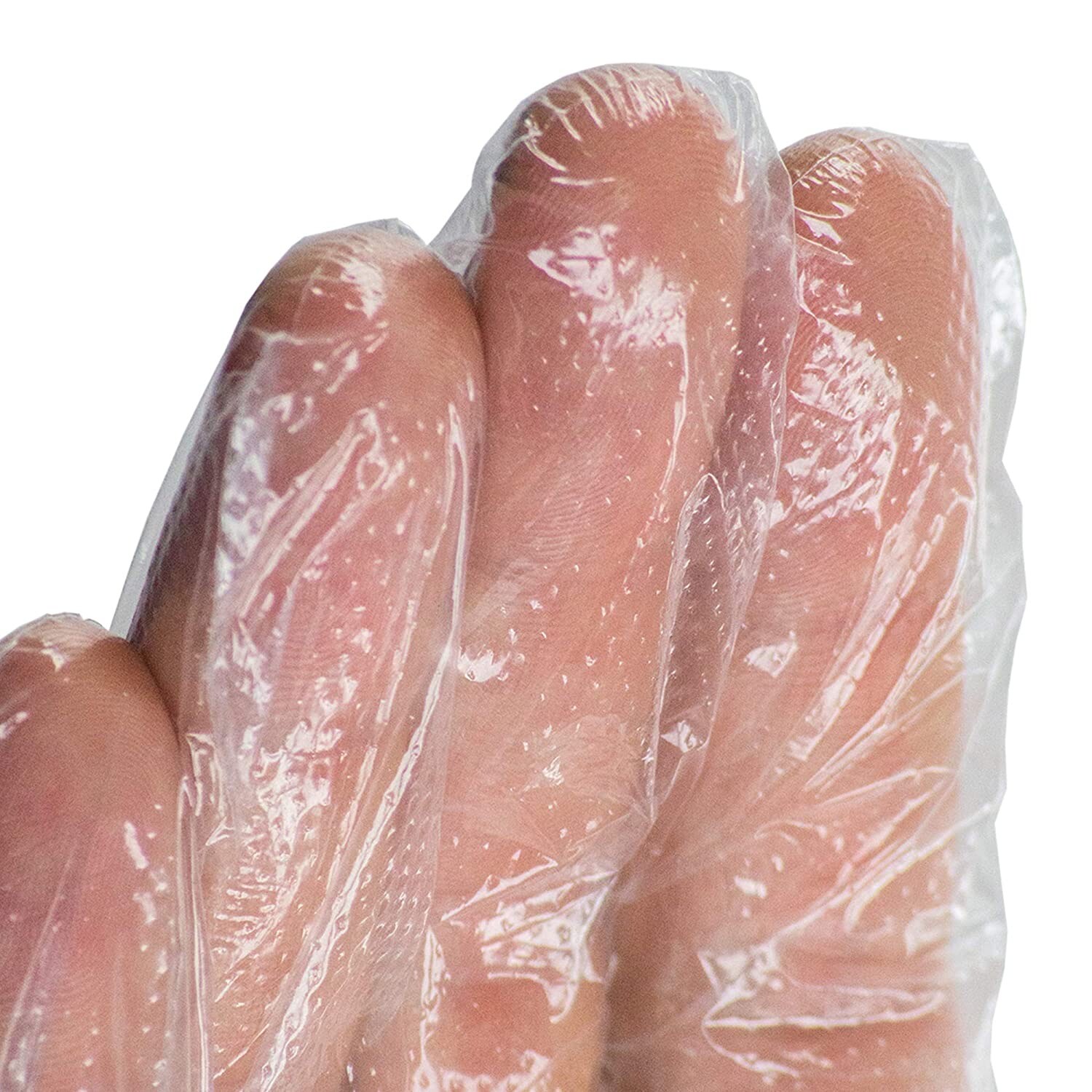 AMMEX Food Service Industrial Poly Plastic Gloves Disposable 1000-CASE Large