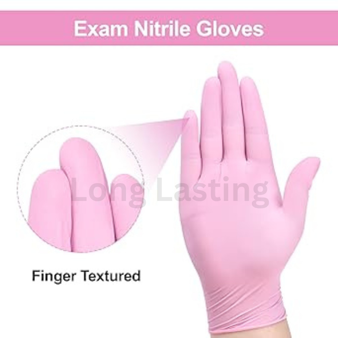 Pink Disposable Gloves for Every Task – 100-Count Box