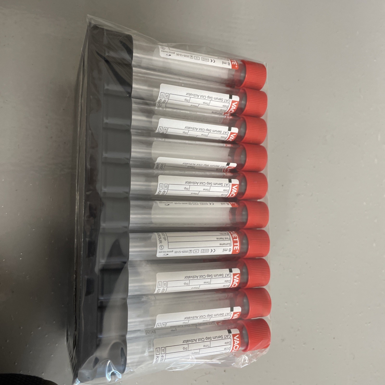 Vacuette 456073P 5ml CAT Serum Sep Clot Activator 13×100 50pcs Non-Ridged Tubes