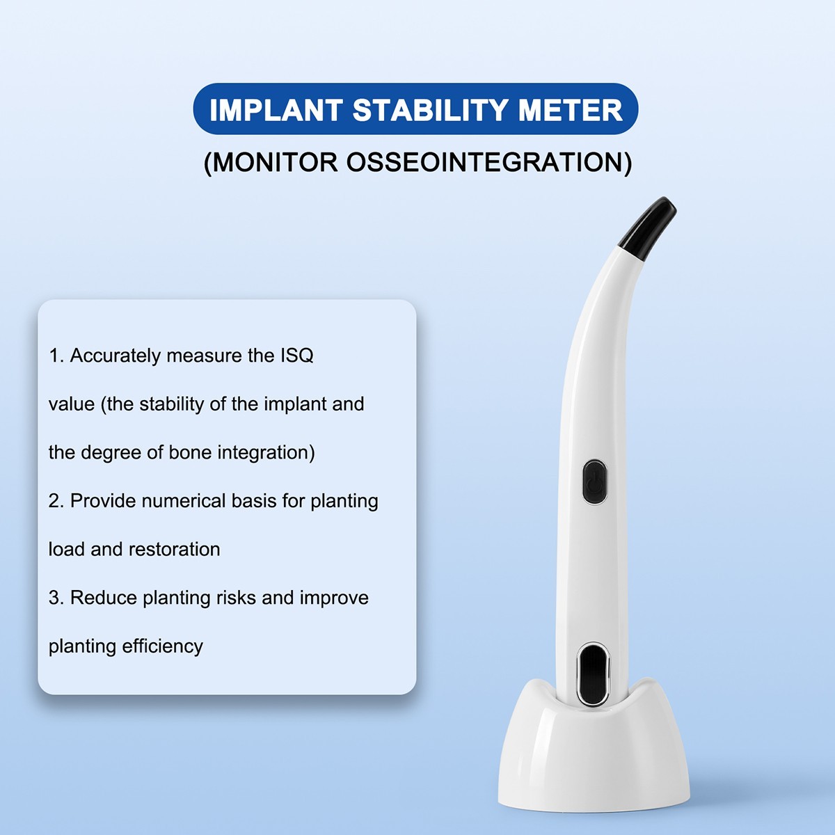 Dental Osstell Beacon ISQ Implant Stability Meter Osseointegration Monitor WJ