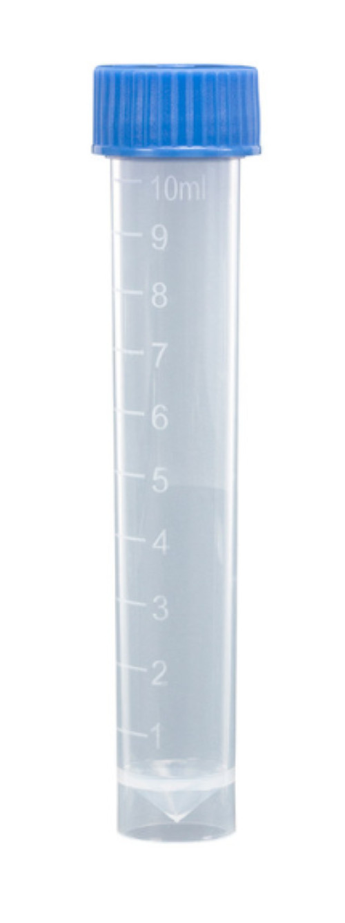 Stellar Scientific 10mL Screw Top Polypropylene Transport Tubes w/HDPE Cap 1000