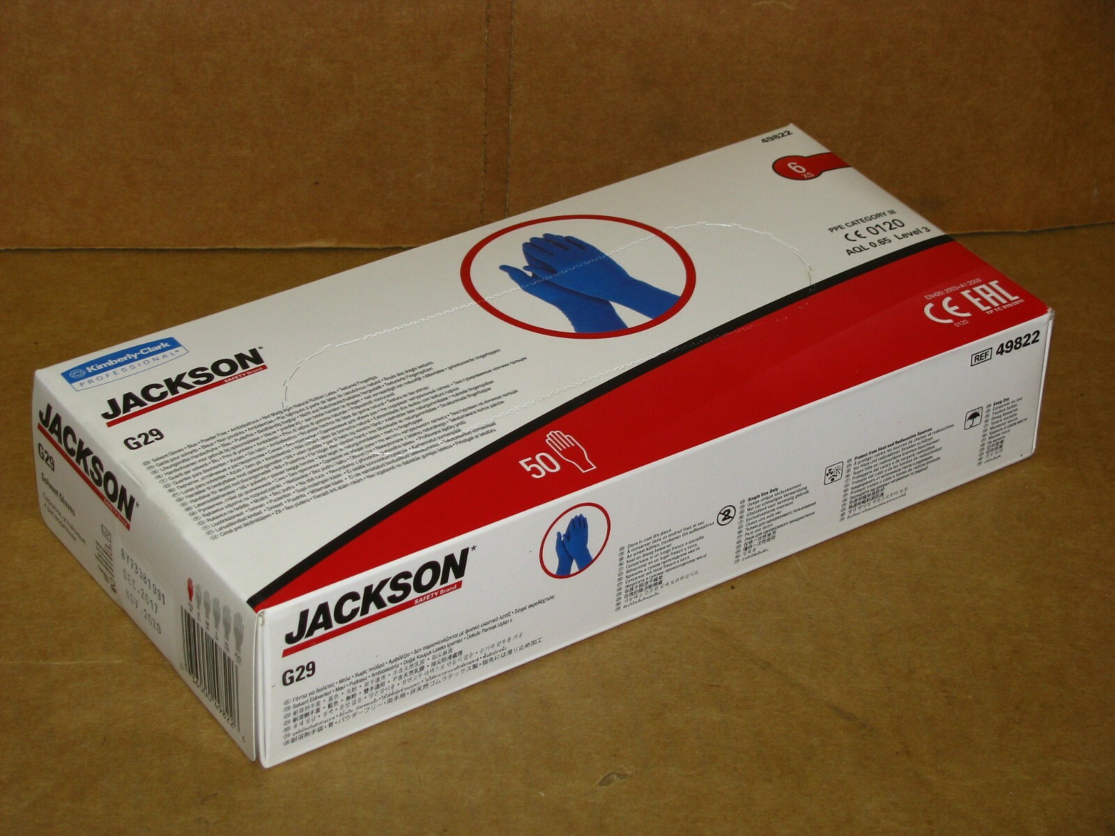 New Jackson Safety 49822 G29 Solvent Gloves – XS Size 6 – Box of 50