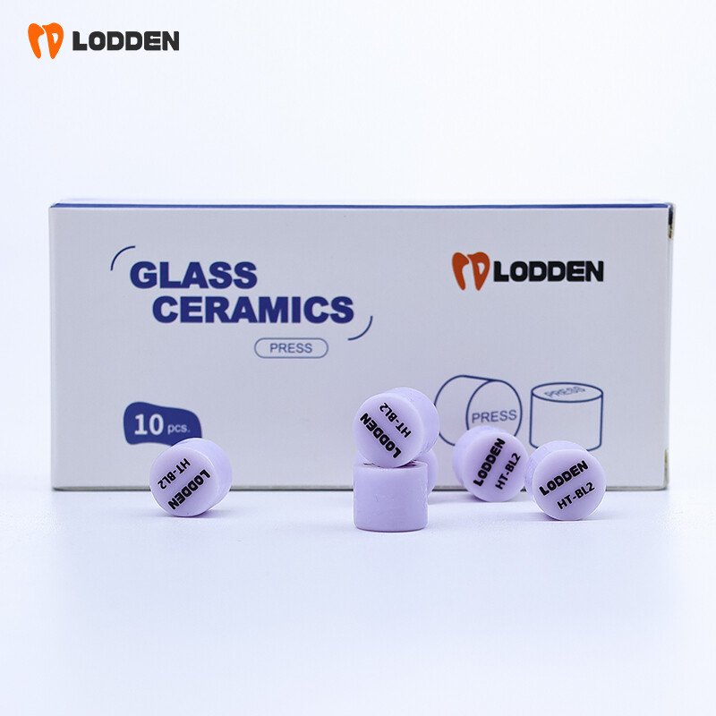 10pcs Dental Glass Ceramic Lithium Disilicate (LS2) IPS Emax Press Ingots