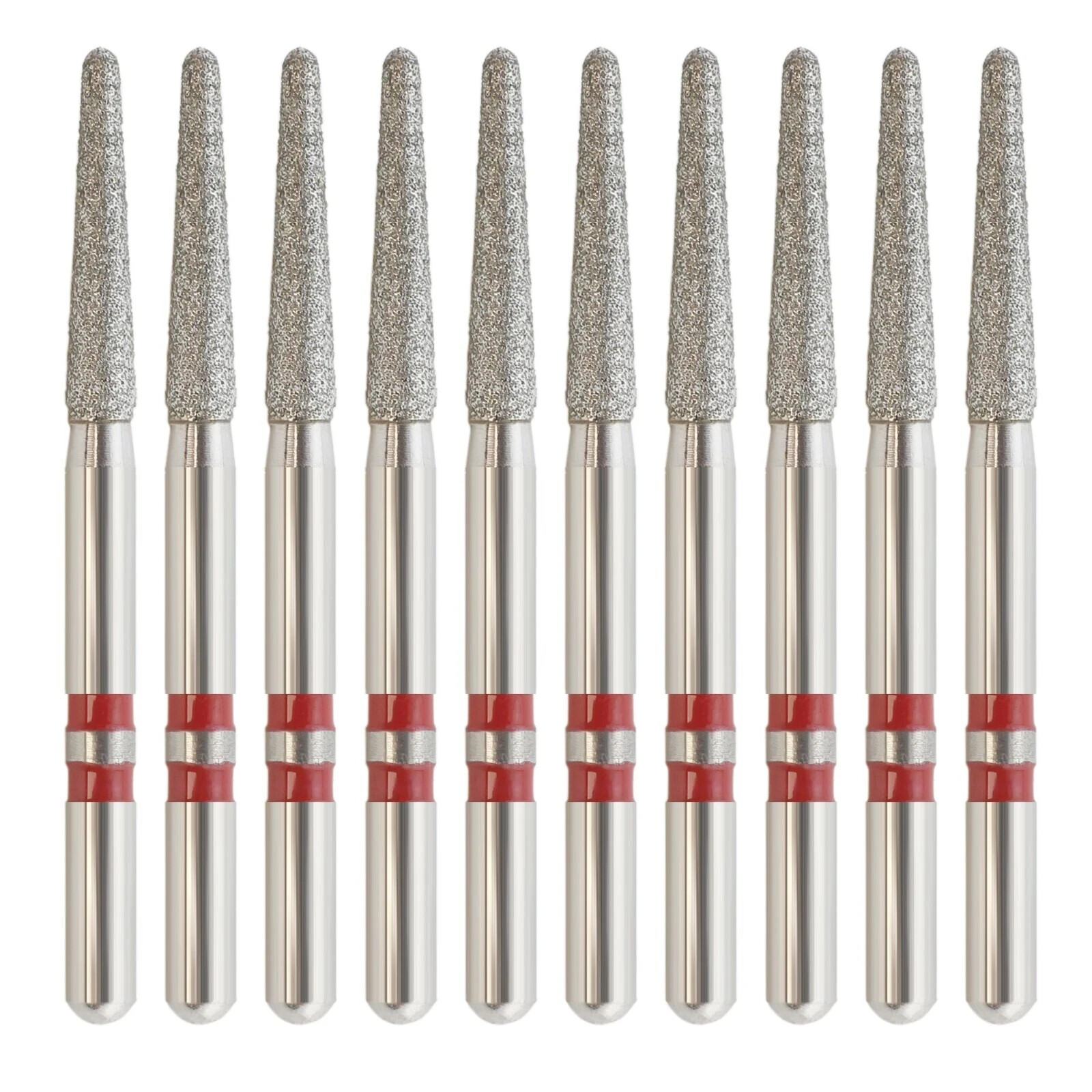 Dental Zirconia Diamond Bur Z856/016F FG Fine Grit Round End Taper Burs Zir-Cut