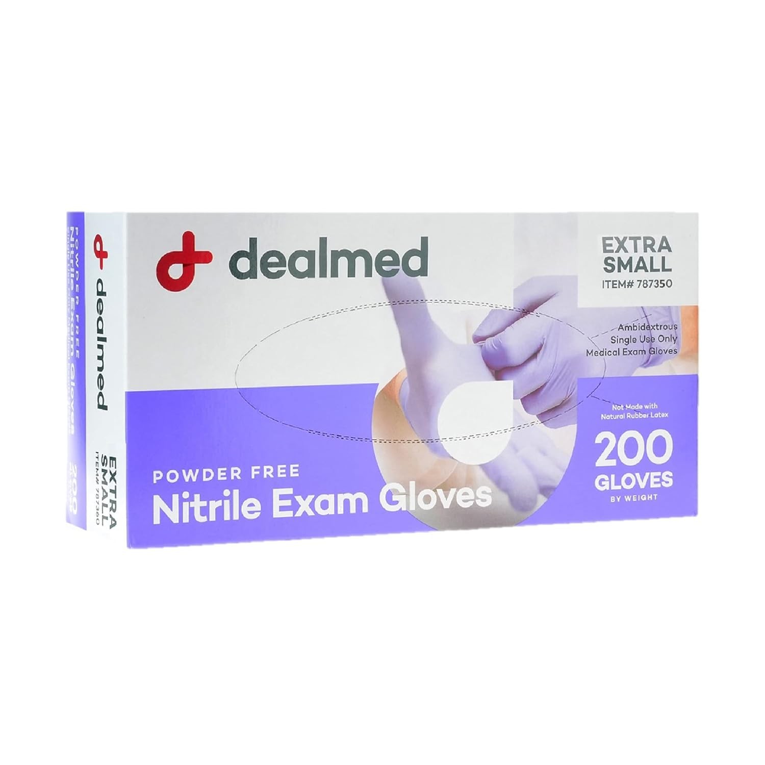 Dealmed Medical Exam Gloves – 200 Count XS Nitrile Gloves, Disposable Non-Irrita