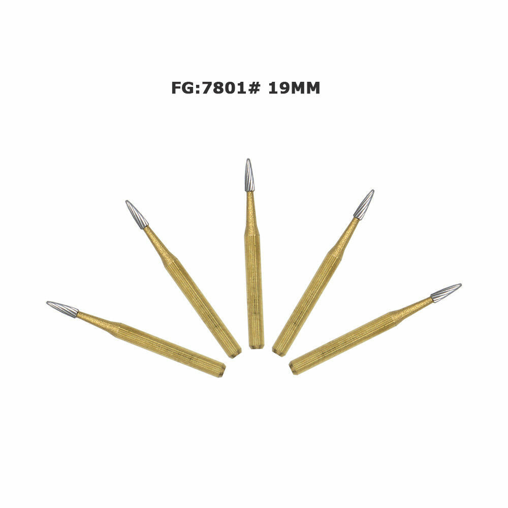 Dental Orthodontic Trimming & Finishing Carbide Burs FG 7801/7802/7803