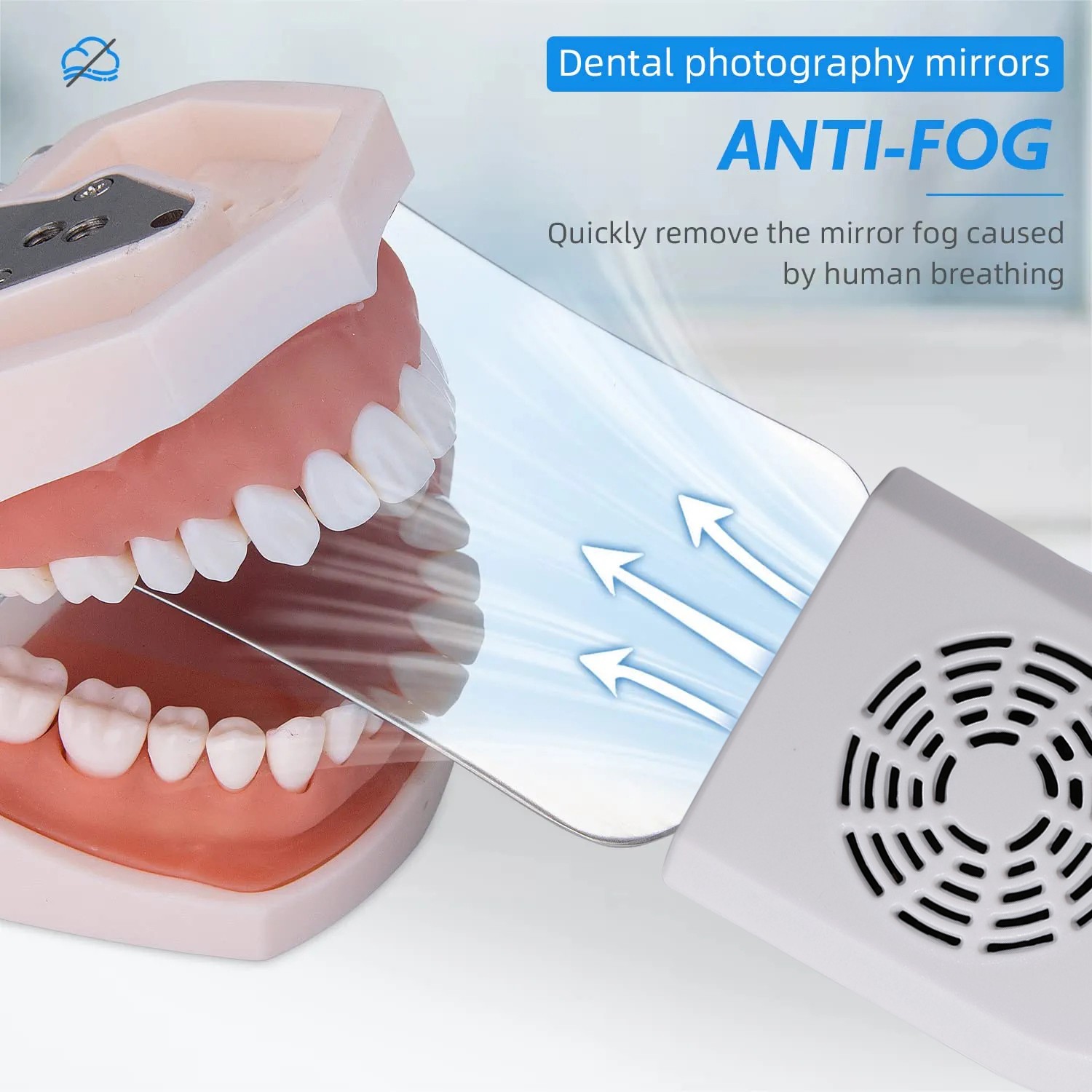 Dental Occlusal Mirror Fog Free LED Intra Oral Photo System 4 Mirrors Anti-Fog