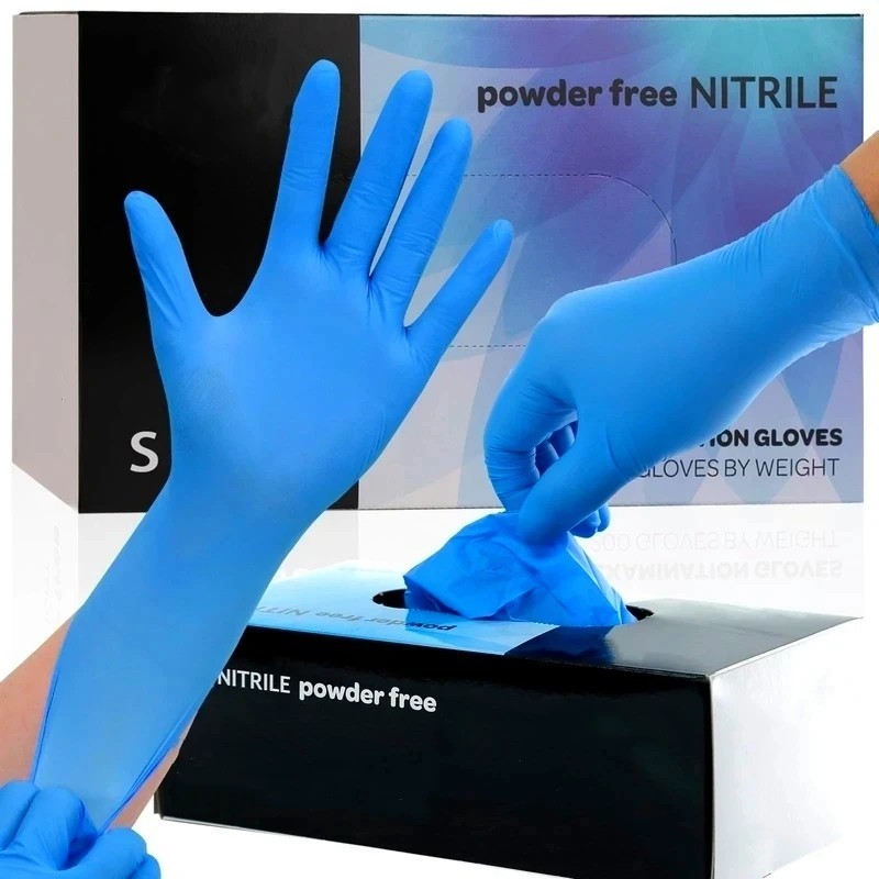 Nitrile Blue Disposable Exam/Medical Cleaning Gloves 4 Mil Powder Latex Free