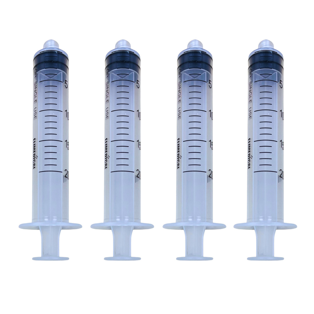Elimedical Veterinary Syringe, Luer Lock 20cc 25pcs/box 20LT