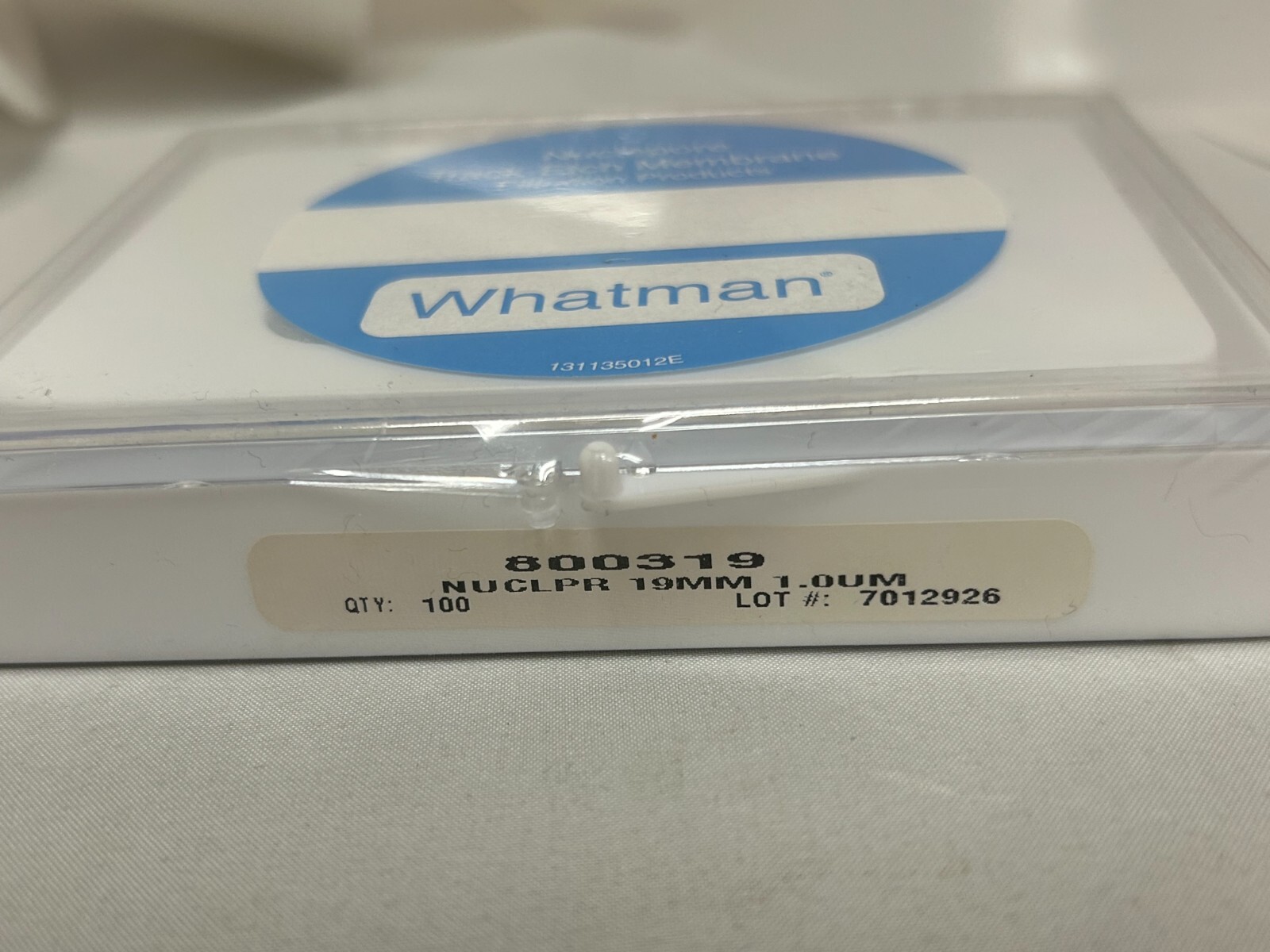 Whatman Nuclepore Track-Etched PC Membranes 1.0μm (1 box of 100 membranes)