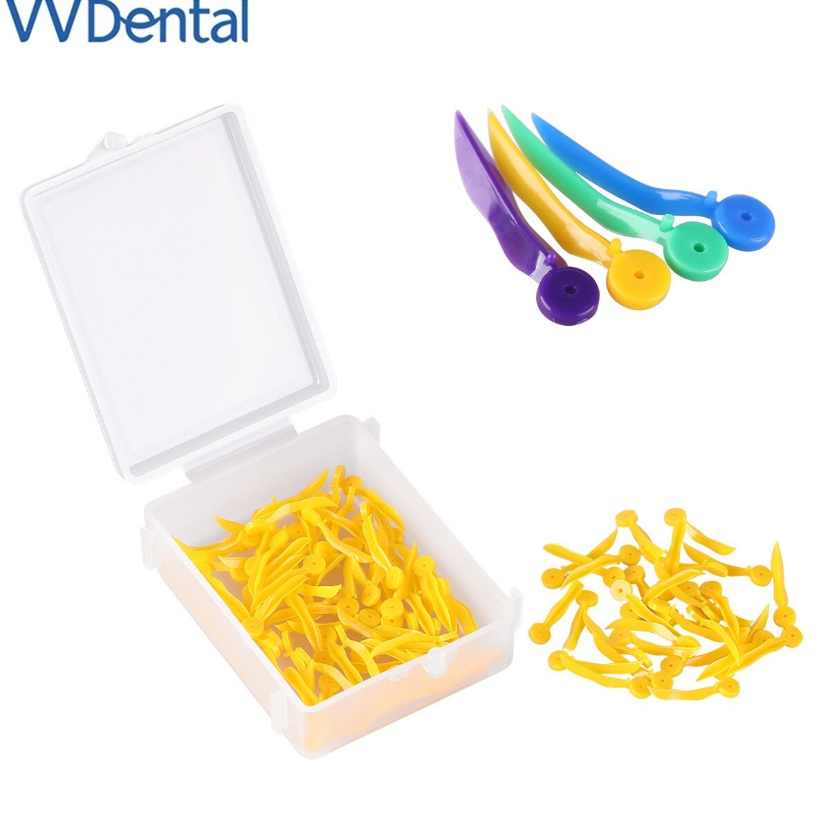 100pcs/Box Dental Wedge Tooth Gap Wedge Non-toxic Plastic Odontologia 4 size