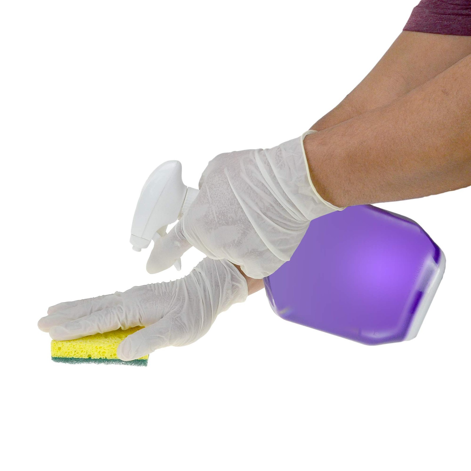 Dealmed Latex Exam Gloves, Powder Free, Cream, Large, 100 Count (Pack of 10)